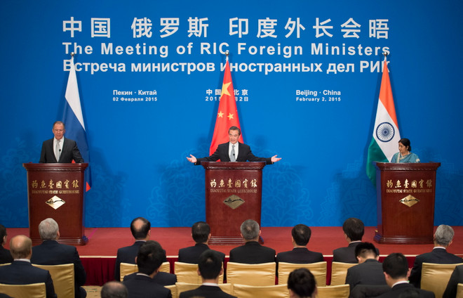 Cuộc họp ngoại trưởng Trung - Nga - Ấn ra thông cáo chung ảnh 1