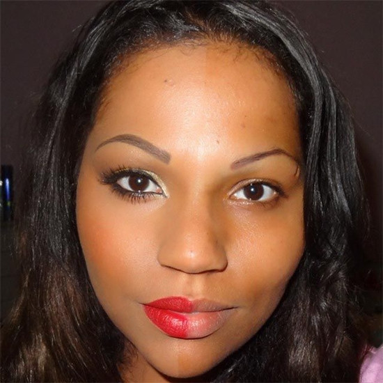 Phụ nữ khắp thế giới "phát sốt" với trào lưu trang điểm nửa mặt ảnh 4