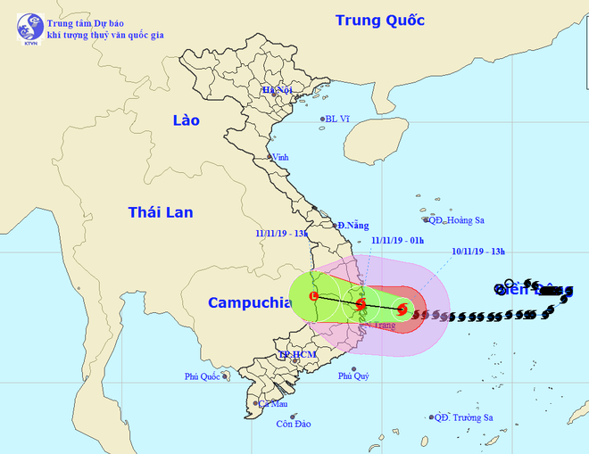 Bão số 6 giật cấp 13 cách bờ biển Bình Định-Khánh Hòa khoảng 170km ảnh 1