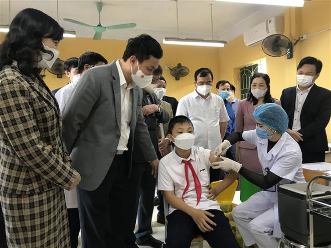 Tiêm vaccine cho trẻ em ở Bắc Ninh, Hải Dương diễn ra an toàn ảnh 1