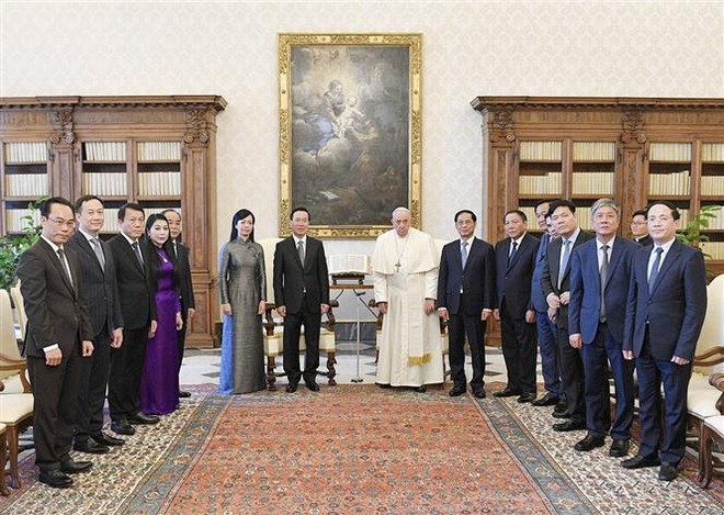 Chủ tịch nước kết thúc tốt đẹp chuyến thăm Italy và Tòa thánh Vatican ảnh 3