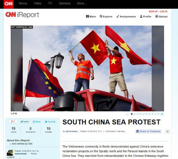 Truyền thông quốc tế đưa tin biểu tình ở Berlin phản đối Trung Quốc ảnh 1