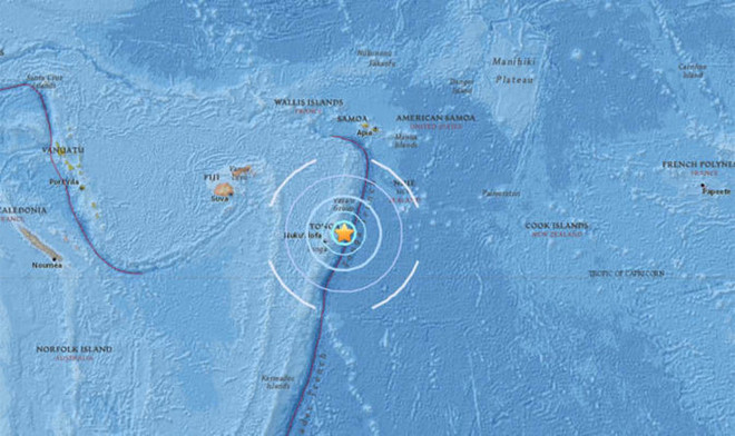 Động đất có độ lớn 6 làm rung chuyển đảo Niuatoputapu của Tonga ảnh 1