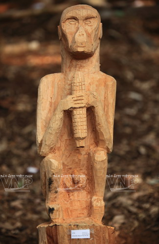 [Photo] Kiệt tác nghệ thuật tượng nhà mồ Tây Nguyên ảnh 7