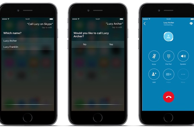 Microsoft cập nhật ứng dụng Skype cho iPhone, tích hợp Siri ảnh 1