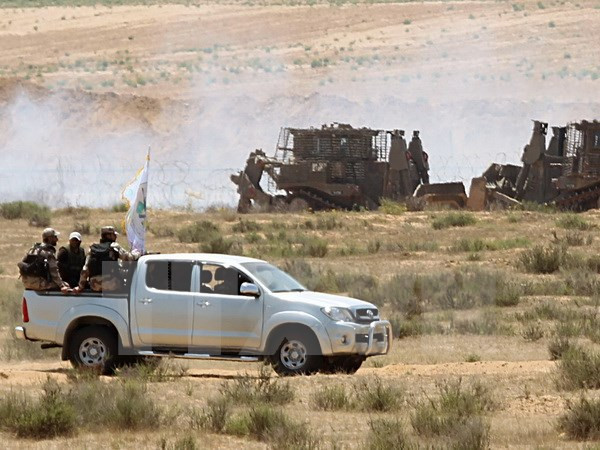 [Video] Israel không kích miền Bắc Dải Gaza đáp trả vụ bắn rocket ảnh 1