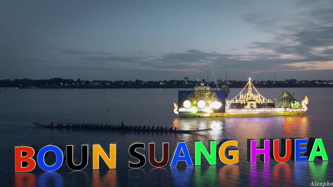 Độc đáo lễ hội đua thuyền truyền thống đón may mắn của người Lào ảnh 1