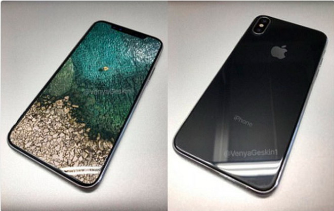 Hình ảnh rò rỉ trên tài khoản Twitter của chuyên gia thiết kế Benjamin Geskin. (Nguồn: Benjamin Geskin/Twitter) iPhone 8 bị lộ hình ảnh sản phẩm hoàn chỉnh và phụ kiện? ảnh 1