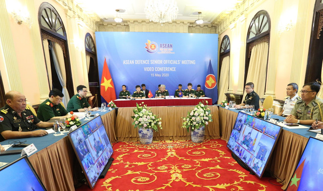 Hình ảnh Hội nghị trực tuyến Quan chức Quốc phòng cấp cao ASEAN ảnh 2