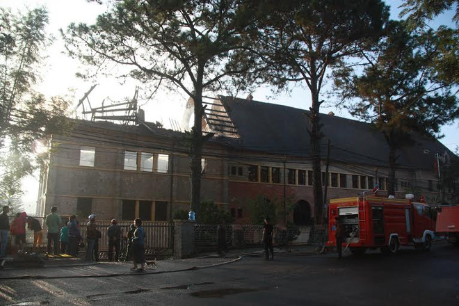 Lâm Đồng: Cháy nổ lớn tại Xí nghiệp Bản đồ Đà Lạt ảnh 1