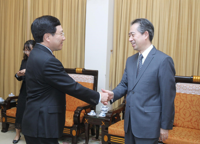 Phó Thủ tướng Phạm Bình Minh tiếp Đại sứ Trung Quốc tại Việt Nam ảnh 1