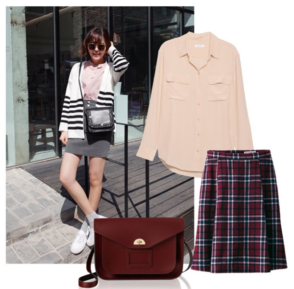 Tuyệt chiêu diện áo sơmi màu nude đúng điệu Thu Đông 2015 ảnh 7