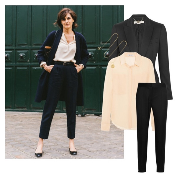 Tuyệt chiêu diện áo sơmi màu nude đúng điệu Thu Đông 2015 ảnh 4