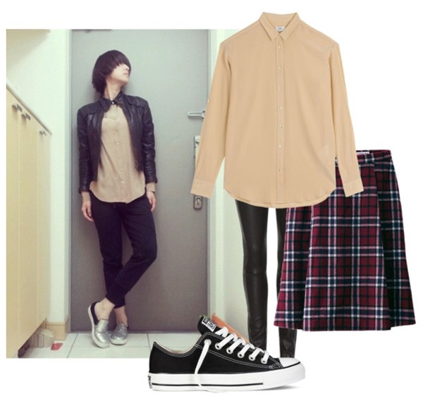 Tuyệt chiêu diện áo sơmi màu nude đúng điệu Thu Đông 2015 ảnh 8