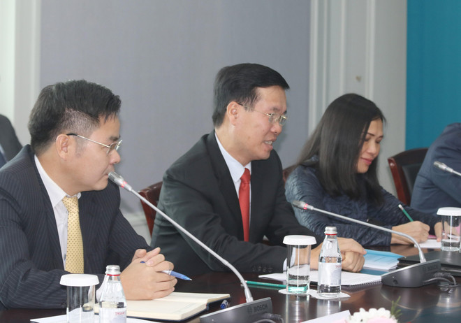 Trưởng Ban Tuyên giáo TW Võ Văn Thưởng thăm làm việc tại Kazakhstan ảnh 2