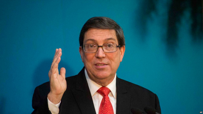 Bộ trưởng Ngoại giao Cuba Bruno Rodriguez. (Nguồn: AP) Cuba phản đối mạnh mẽ việc gia tăng trừng phạt kinh tế của Mỹ ảnh 1