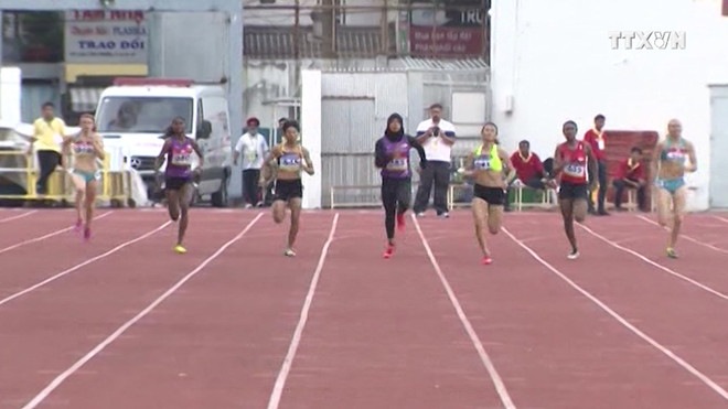 Lê Tú Chinh xuất sắc giành huy chương vàng giải Điền kinh trẻ châu Á ảnh 1