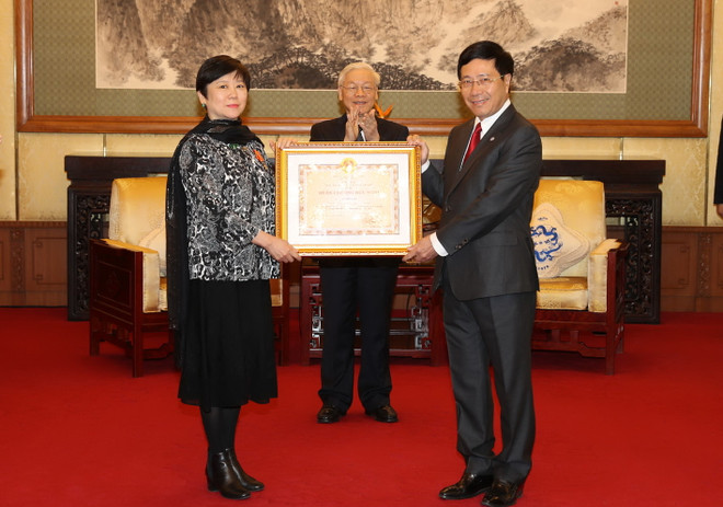 Tổng Bí thư tiếp đoàn Hội Hữu nghị Đối ngoại Nhân dân Trung Quốc ảnh 2