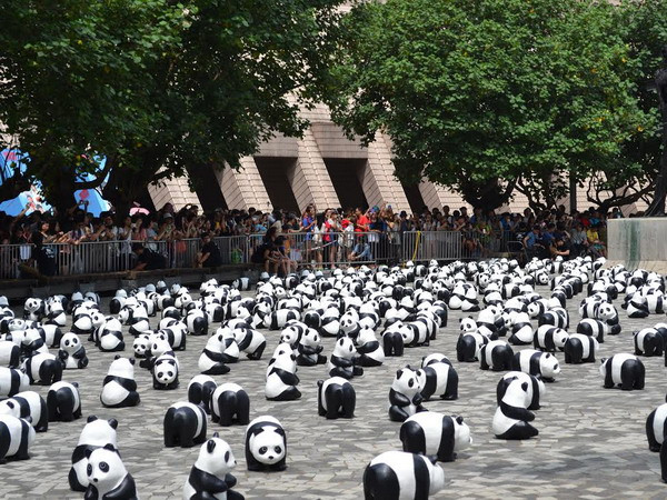 1.600 chú gấu trúc giấy du ngoạn trên khắp Hong Kong ảnh 1