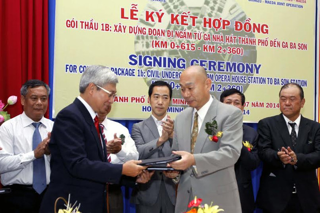 Ký hợp đồng xây hai ga ngầm tuyến đường sắt đô thị TP.HCM ảnh 1