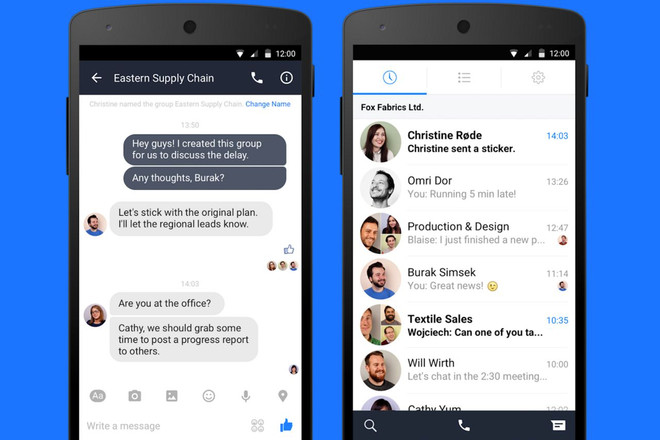 Facebook ra mắt phiên bản nhắn tin Messenger cho công việc ảnh 1