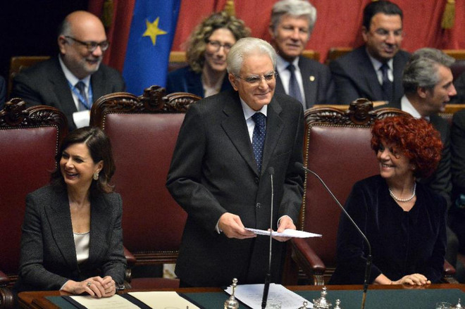 Tân tổng thống Italy Sergio Mattarella chính thức nhậm chức ảnh 1