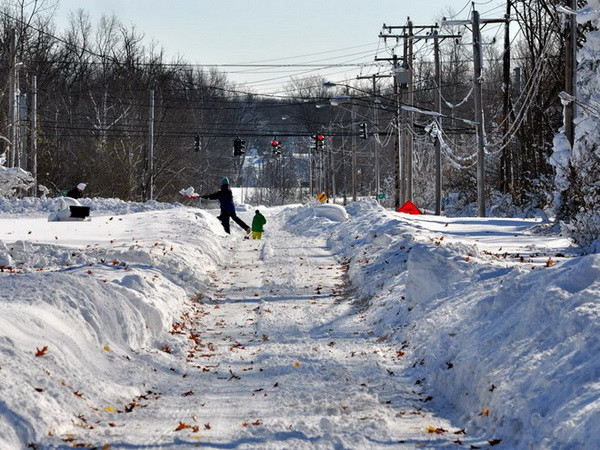 Vùng Đông Bắc nước Mỹ hứng chịu trận bão tuyết lớn trong lịch sử ảnh 1