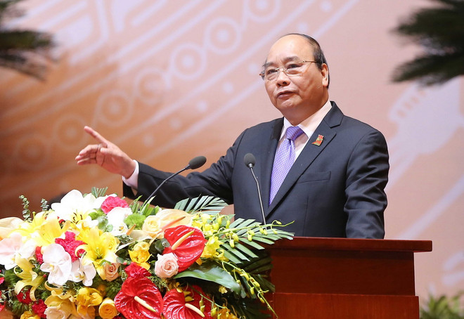 Thủ tướng Nguyễn Xuân Phúc phát biểu tại Đại hội đại biểu toàn quốc lần thứ XI của Đoàn Thanh niên Cộng sản Hồ Chí Minh. (Nguồn: TTXVN) Thủ tướng: Nhiều bạn trẻ sẽ là những “chiến binh khởi nghiệp" ảnh 1