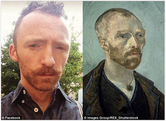 [Photo] Sự giống nhau lạ kỳ giữa diễn viên Mỹ với danh họa van Gogh ảnh 3