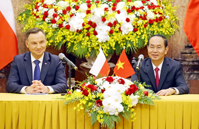 Chủ tịch nước Trần Đại Quang chủ trì đón tiếp Tổng thống Ba Lan ảnh 4