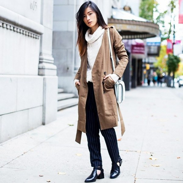 Phối đồ cá tính ngày đông với kẻ pinstripes thời thượng ảnh 12