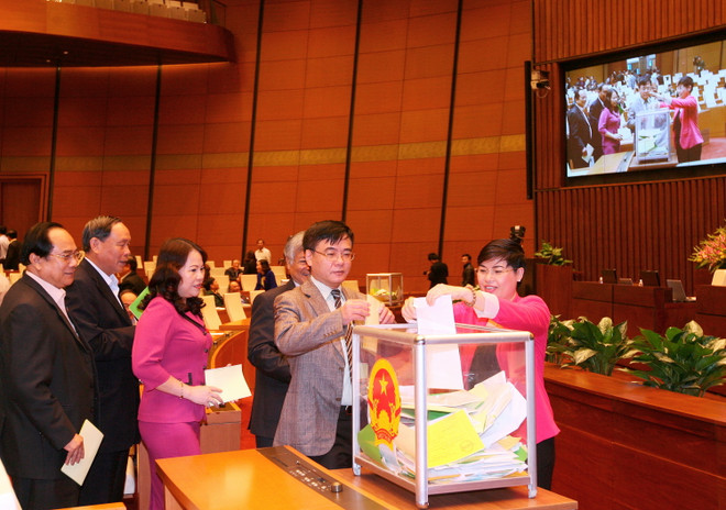 Quốc hội thông qua việc vẫn lấy phiếu tín nhiệm theo ba mức ảnh 1