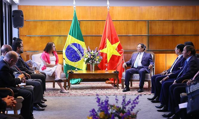 Thủ tướng Phạm Minh Chính tiếp Chủ tịch Đảng Cộng sản Brazil ảnh 2