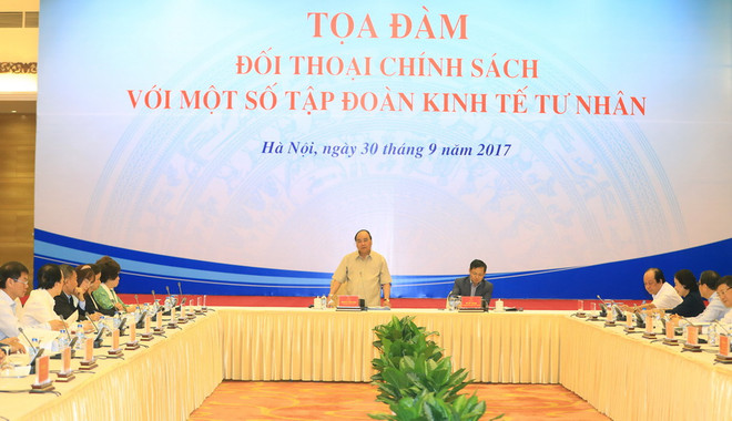 Thủ tướng đối thoại chính sách với các tập đoàn kinh tế tư nhân lớn ảnh 2