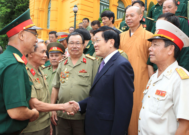 Chủ tịch nước tiếp các cựu chiến binh bảo vệ biên giới phía Bắc ảnh 1