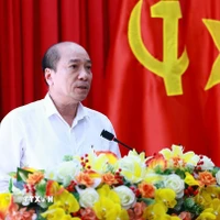 Phó Bí thư Tỉnh ủy, Chủ tịch UBND tỉnh Đắk Lắk Phạm Ngọc Nghị tại một cuộc họp của tỉnh. (Ảnh: Dương Giang/TTXVN)