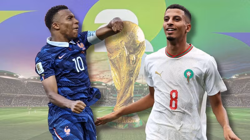 Trực tiếp Pháp-Maroc tại vòng tứ kết World Cup 2026 0-0
