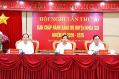 Huyện ủy họp bàn về xây dựng nông thôn mới năm 2024. (Nguồn: Báo Nhân dân)