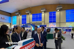 Sản phẩm công nghiệp chủ lực của các doanh nghiệp tham gia hội chợ. (Nguồn: Vietnam+)