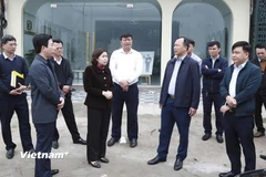 Lãnh đạo tỉnh Vĩnh Phúc luôn chỉ đạo sát sao và kịp thời giải quyết vướng mắc trong công tác giải phóng mặt bằng dự án. (Ảnh: Nguyễn Thảo/Vietnam+)