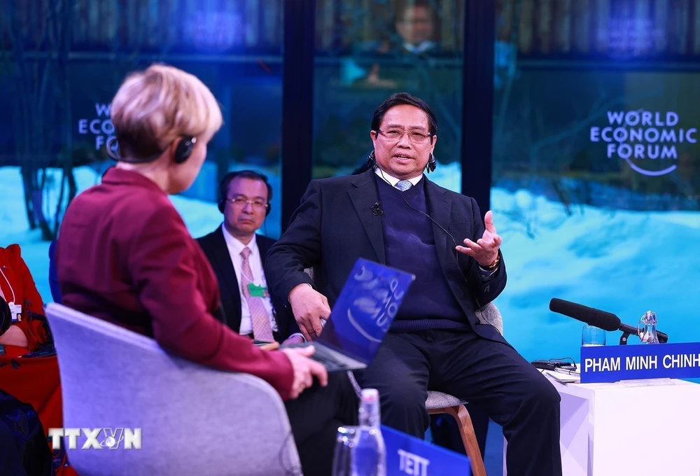 Thủ tướng Phạm Minh Chính đối thoại chính sách đặc biệt tại WEF Davos | Vietnam+ (VietnamPlus) Thủ tướng Phạm Minh Chính đối thoại chính sách đặc biệt tại WEF Davos | Vietnam+ (VietnamPlus)