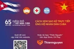 Hướng dẫn xem sao kê chương trình ủng hộ nhân dân Cuba. (Ảnh: Trương ương Hội chữ thập đỏ Việt Nam)