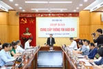 Bộ Nội vụ họp báo cung cấp thông tin báo chí định kỳ. (Ảnh: PV/Vietnam+)