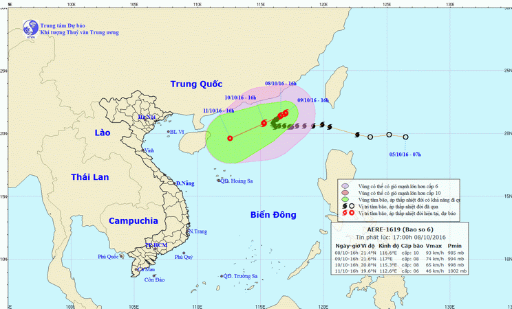 Bão số 6 có khả năng đổi hướng trong 24 đến 48 giờ tiếp theo ảnh 1