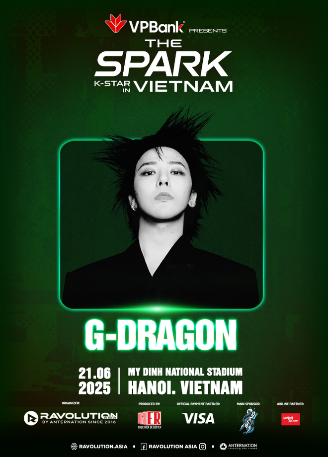 G-Dragon (tên thật: Kwon Ji-yong, sinh ngày 18/8/1988 tại Seoul) là ca sĩ, rapper, nhạc sĩ, nhà sản xuất âm nhạc và biểu tượng thời trang nổi bật của Hàn Quốc. Anh được biết đến nhiều nhất với vai trò trưởng nhóm BIGBANG, nhóm nhạc nam đình đám do YG Entertainment quản lý, có ảnh hưởng sâu rộng tại châu Á và quốc tế. (Ảnh: Vietnam+) 2-9007.png