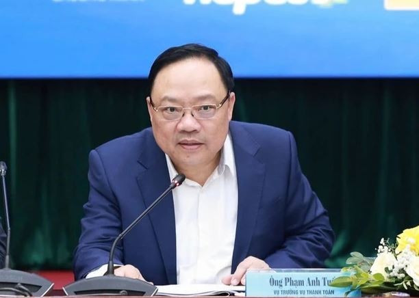 Ông Phạm Anh Tuấn - Vụ trưởng Vụ Thanh toán Ngân hàng Nhà nước lưu ý an ninh mạng và bảo mật dữ liệu khách hàng phải là ưu tiên hàng đầu. (Ảnh: Vietnam+) capture.jpg