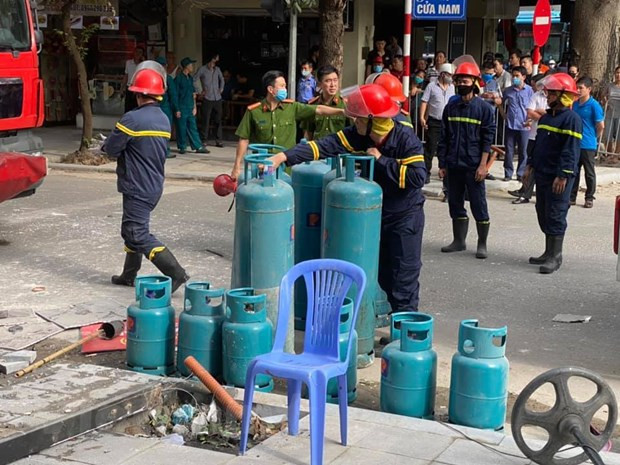 Hiện trường một vụ nổ bình ga. Ảnh minh họa. (Nguồn: Vietnam+) Nổ bình gas khi nấu ăn, nam thanh niên 18 tuổi bị chấn thương nặng ảnh 1