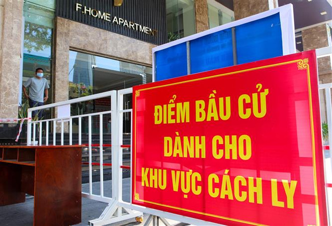  Thực hiện nghiêm quy trình bầu cử tại khu vực cách ly, phong tỏa ảnh 1