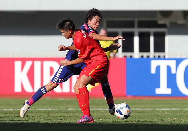 [Photo] U19 Việt Nam thi đấu quật cường trước Nhật Bản ảnh 2