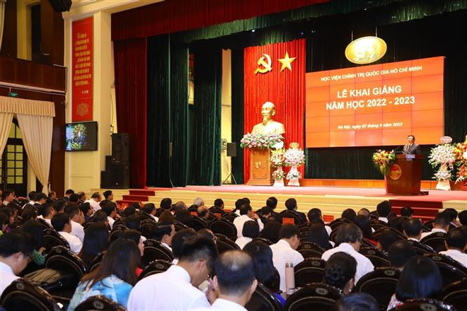 Học viện Chính trị quốc gia Hồ Chí Minh khai giảng năm học 2022-2023 ảnh 2